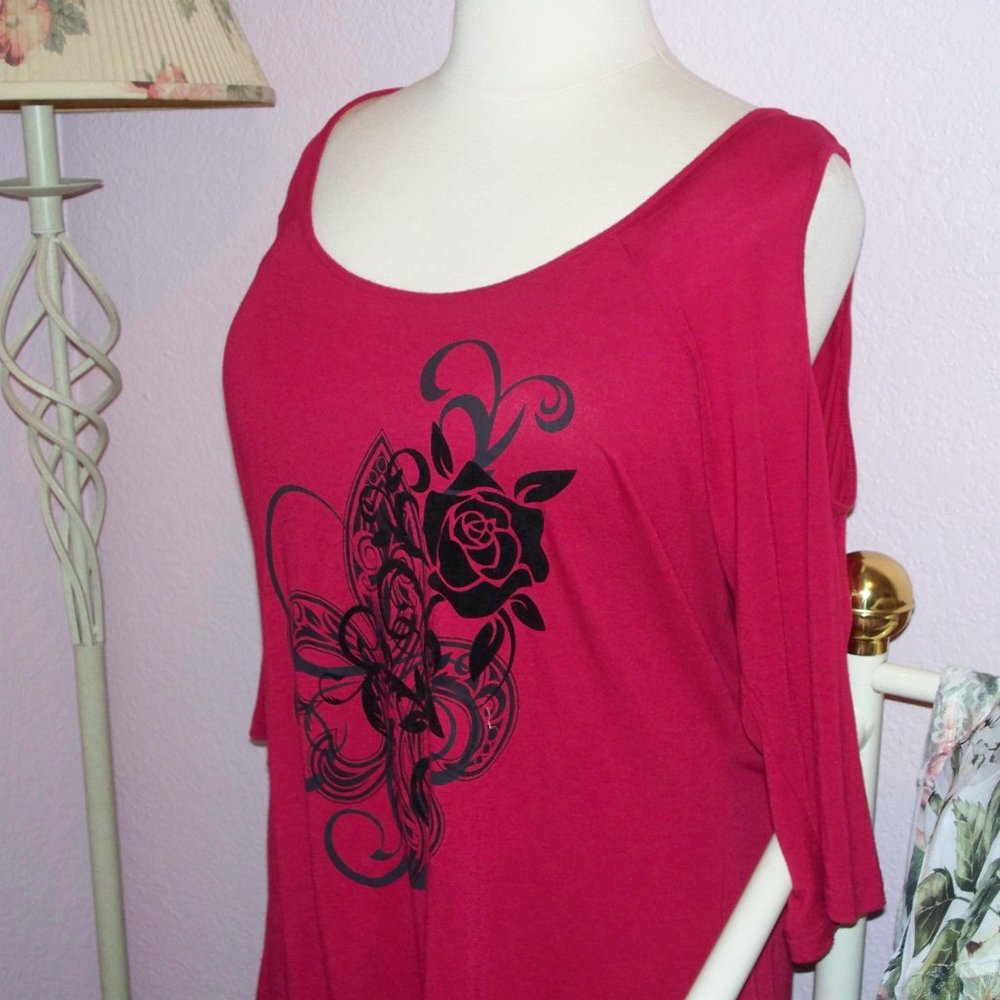 Beautiful Red Rose Top